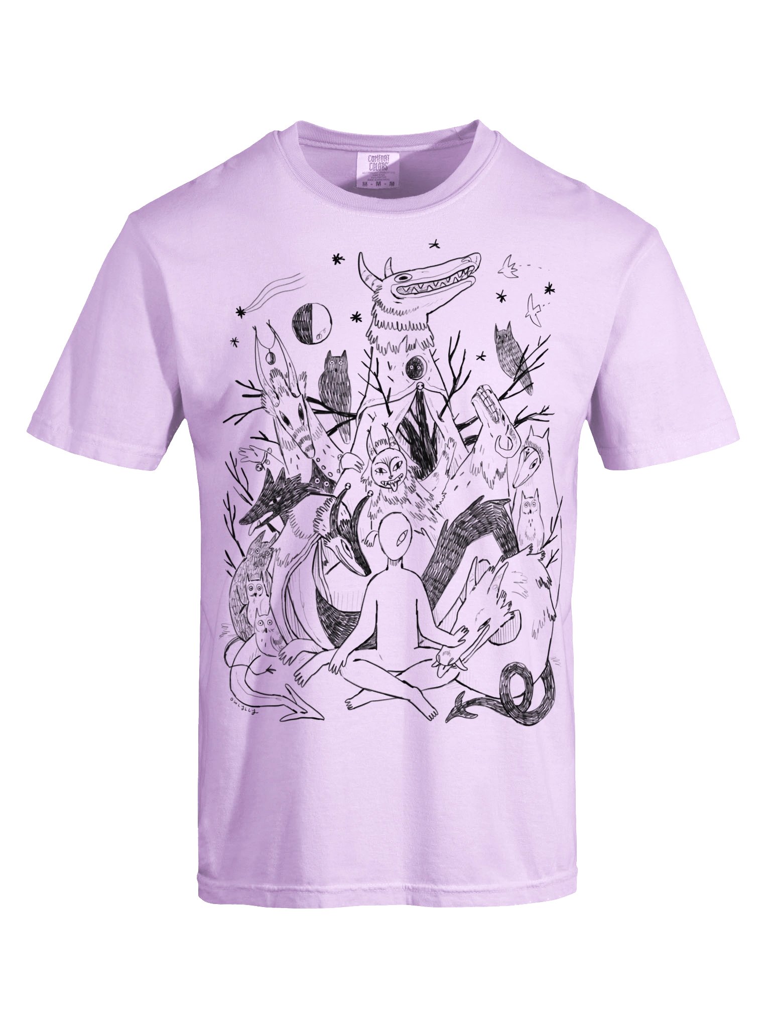 Creatures Line Art T-Shirt product image (5)