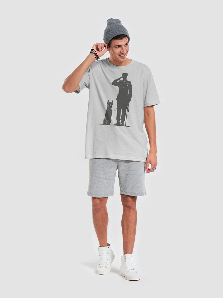Army captain and dog saluting product image (2)