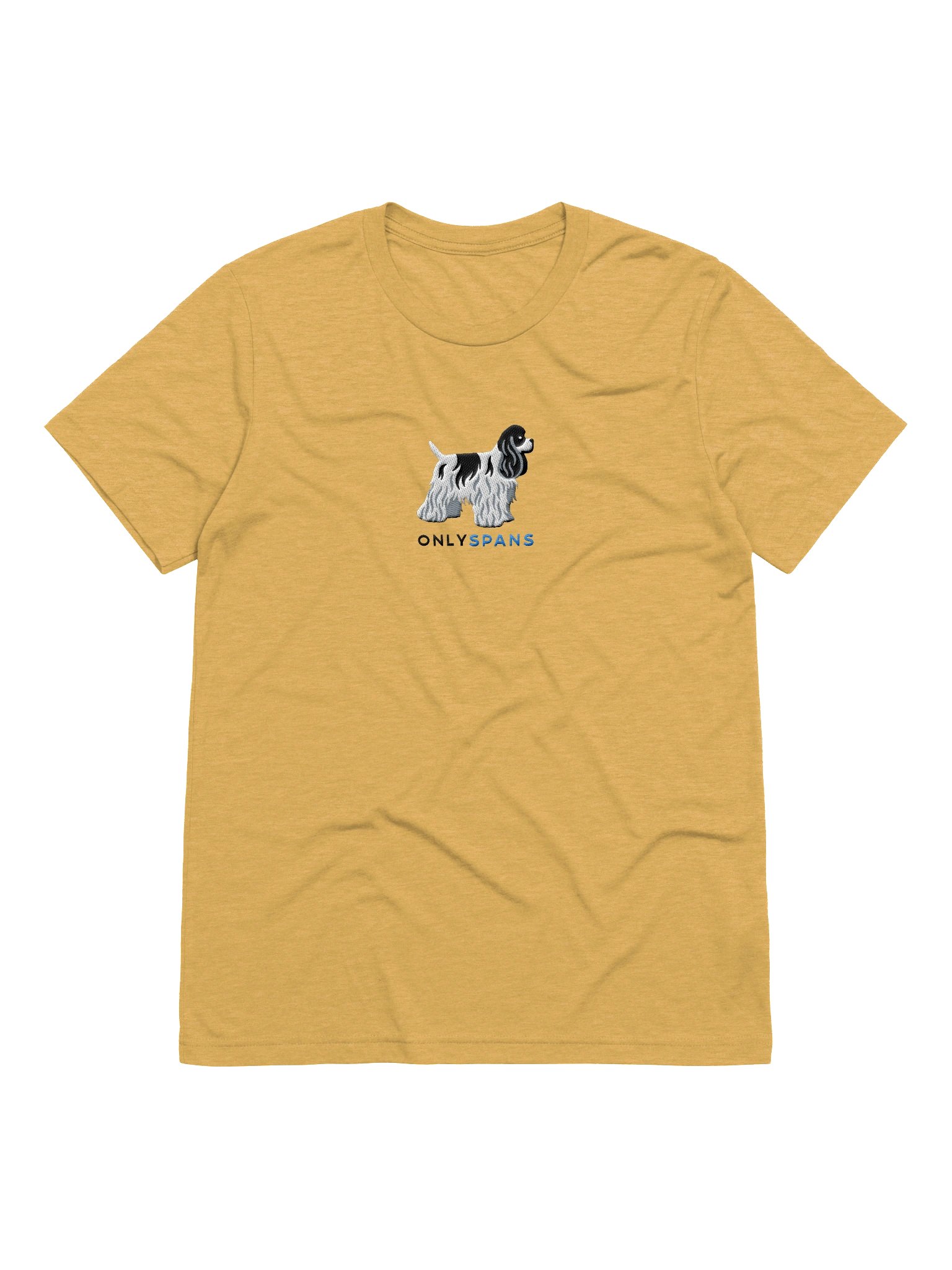 Only Spans T-Shirt(Embroidered) of an American Cocker Spaniel(Black & White) product image (49)