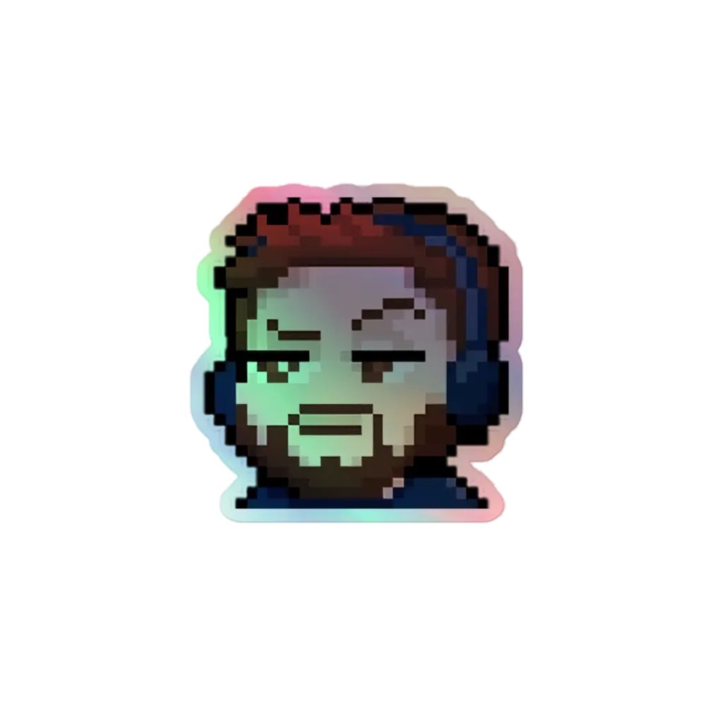 DuncEyebrow Holo Sticker product image (1)