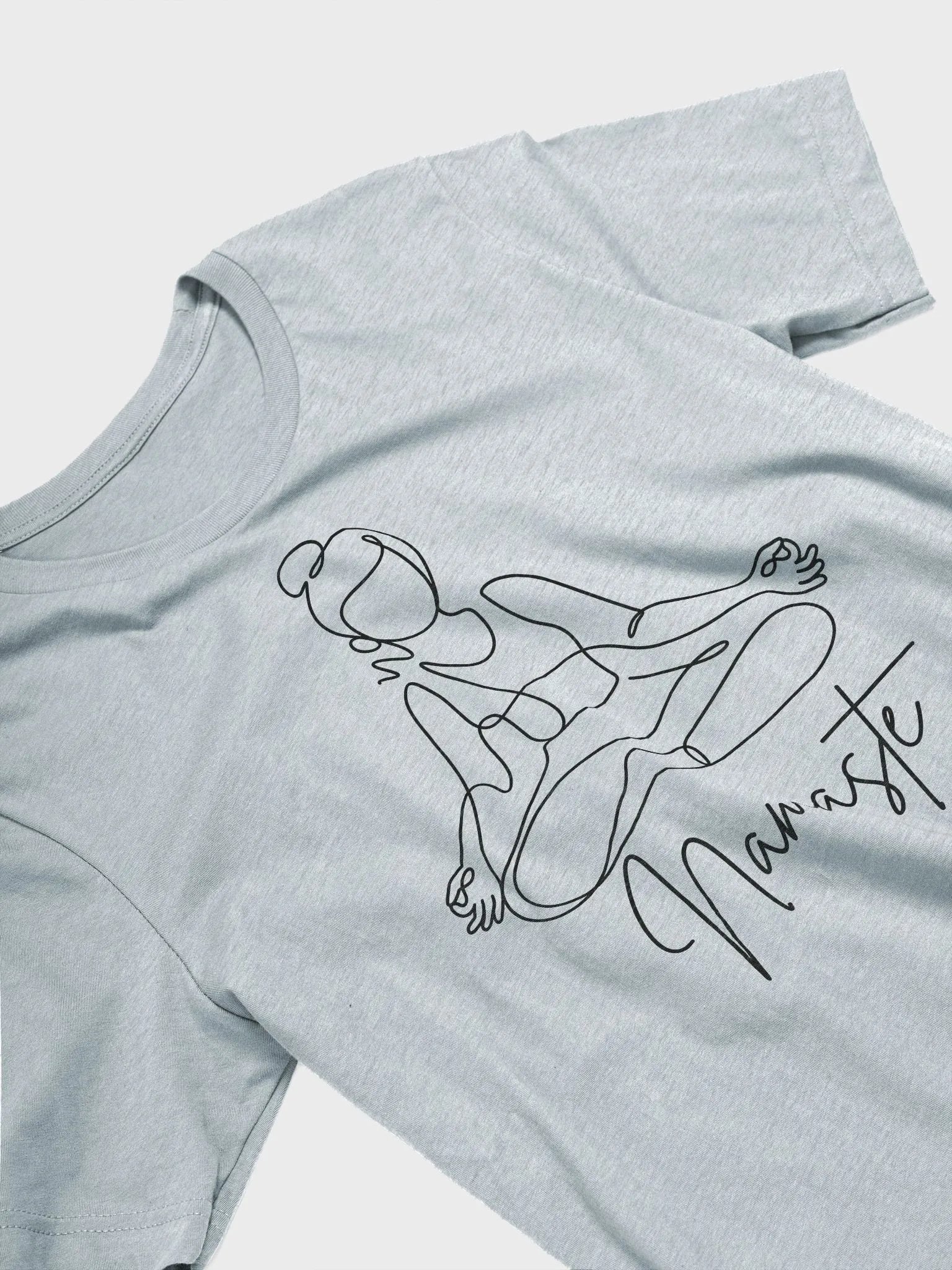 Namaste Lotus Line Art Supersoft Tee product image (13)