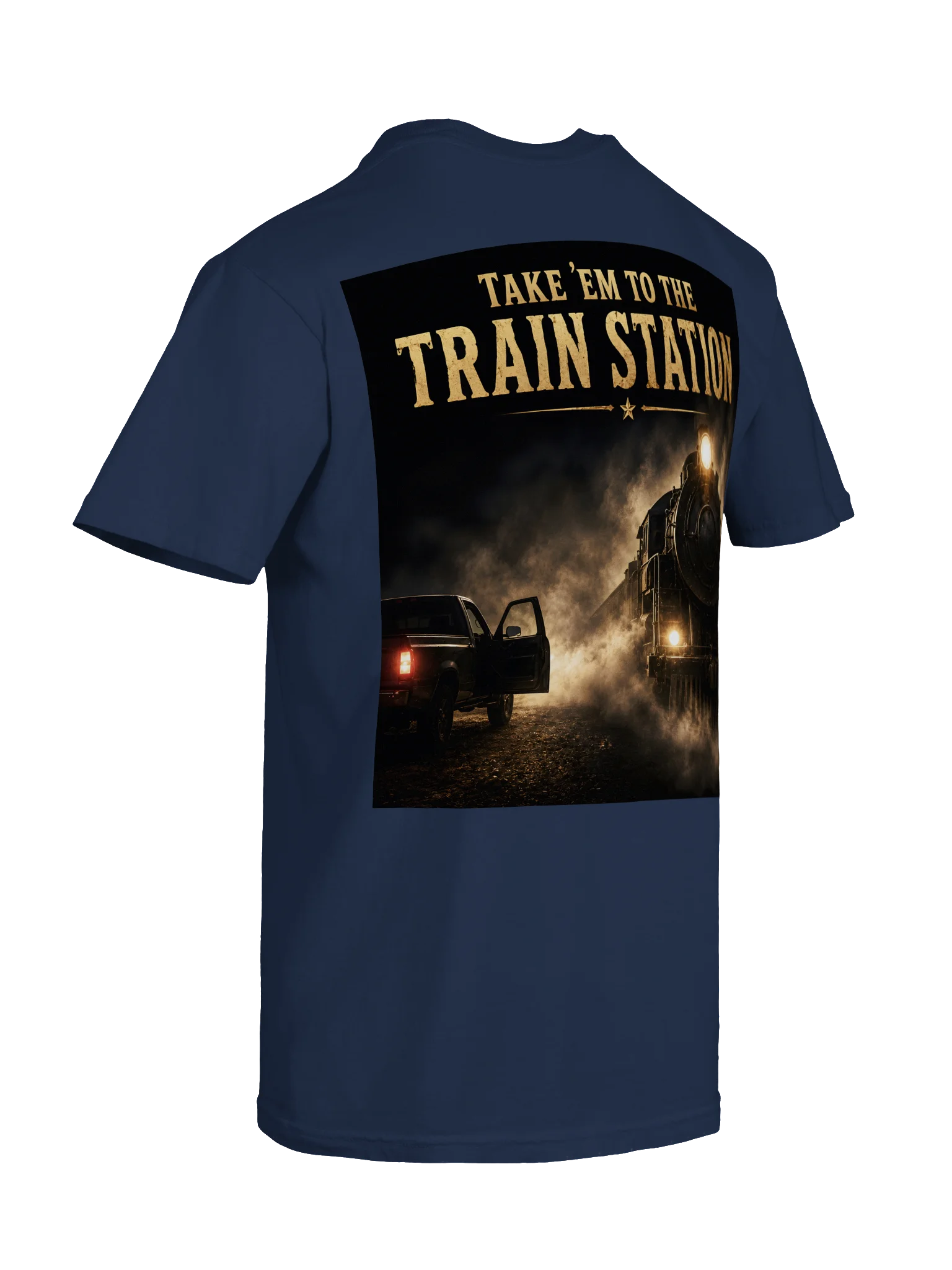Take 'Em To The Train Station Premium Graphic Tee product image (16)