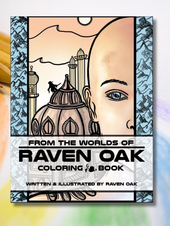 From the Worlds of Raven Oak Coloring Book (Paperback) product image (1)