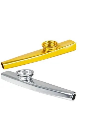 Premium Metal Kazoo Mouth Flute Set (2-Piece) - Easy Kids Musical Toy product image (1)