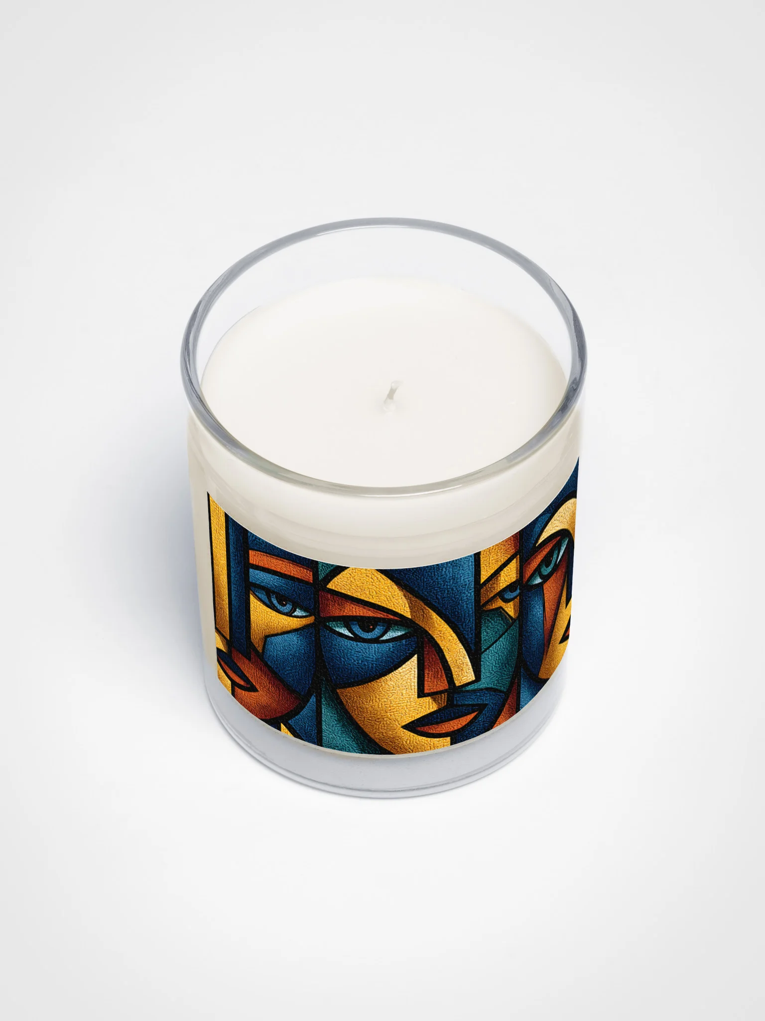 Cubist Faces Clear Jar Candle product image (3)