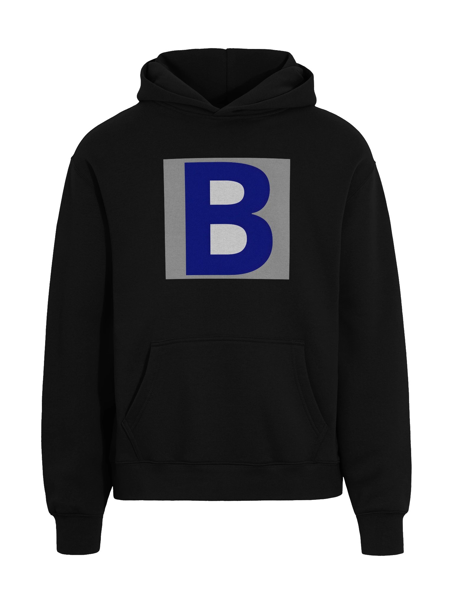 Bold Blue B Unisex Oversized Hoodie - Big B product image (9)
