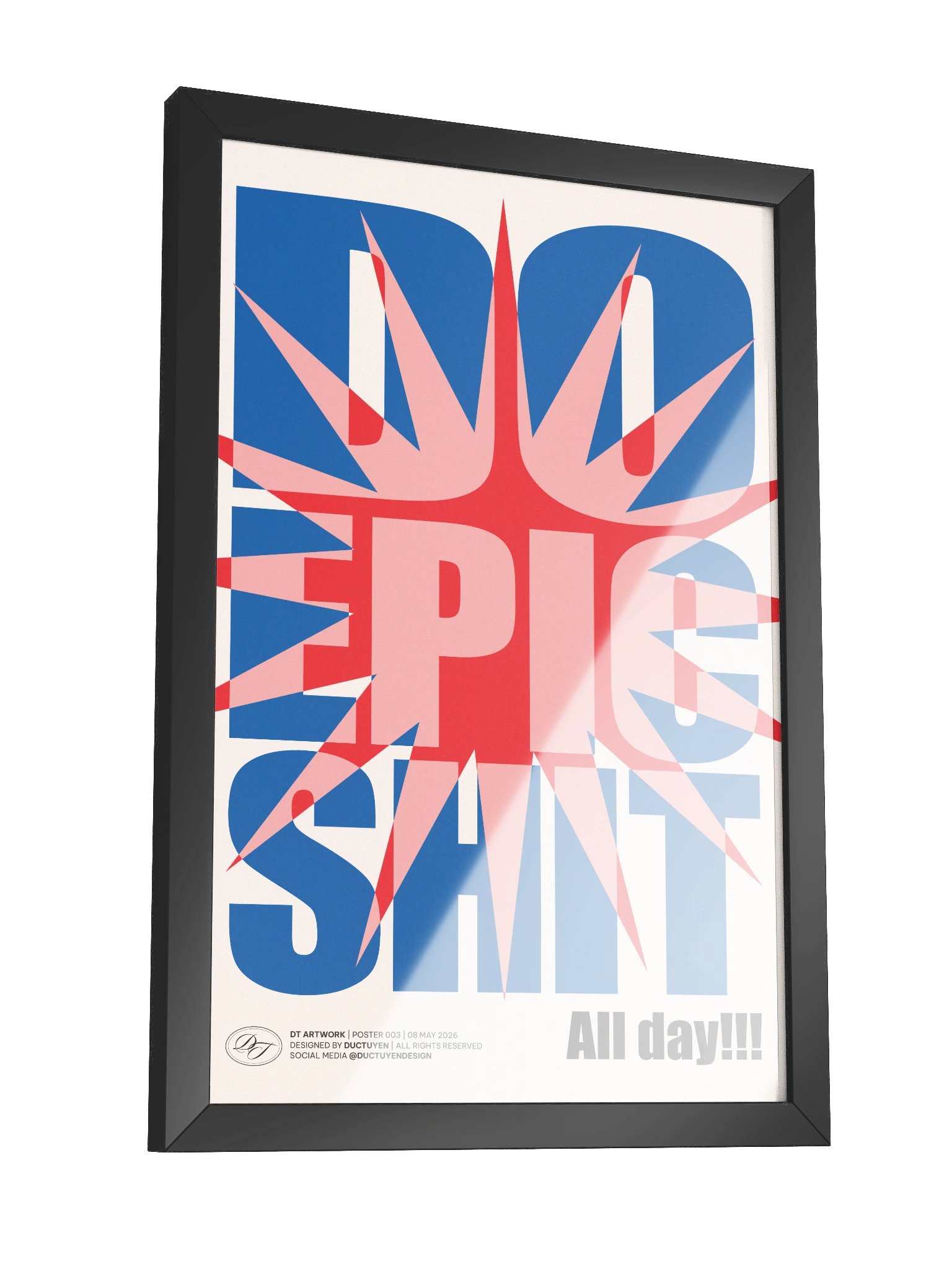 "DO EPIC SHIT" Typography Framed Poster product image (9)