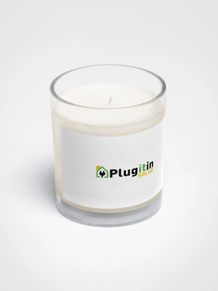 Plug It In Solar High-Quality Soy Wax Candle in a Clear Glass Jar product image (2)