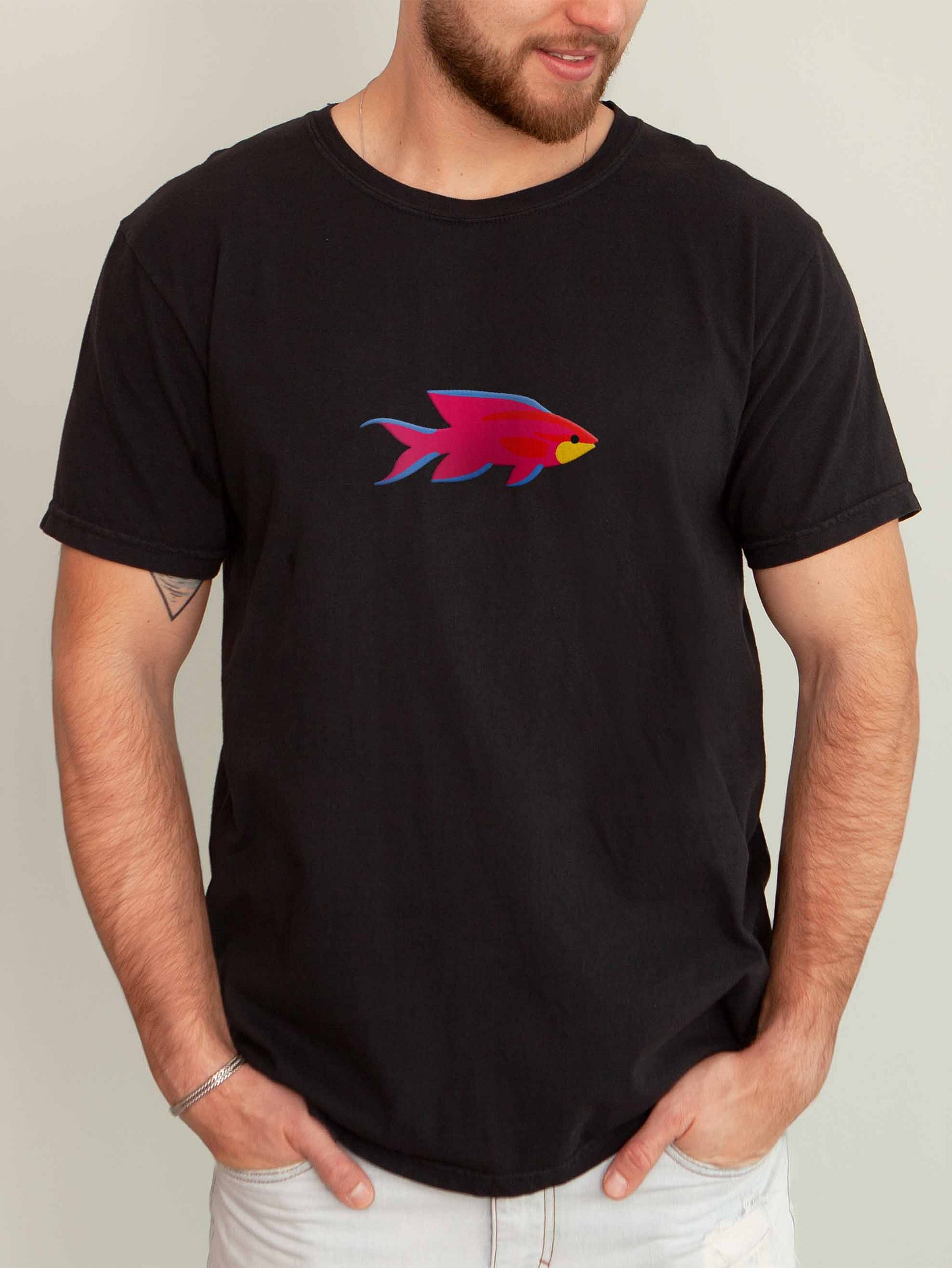 Queen Anthias Premium T-Shirt (Embroidered) for Reef and Marine Aquarium Lovers product image (2)