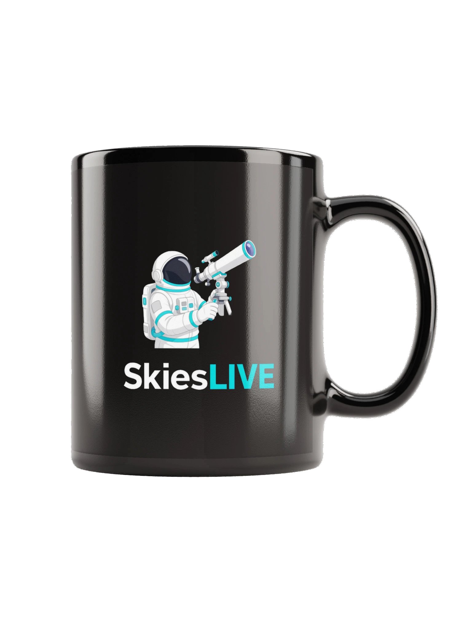 SkiesLIVE Astronaut Mug (Black) product image (9)