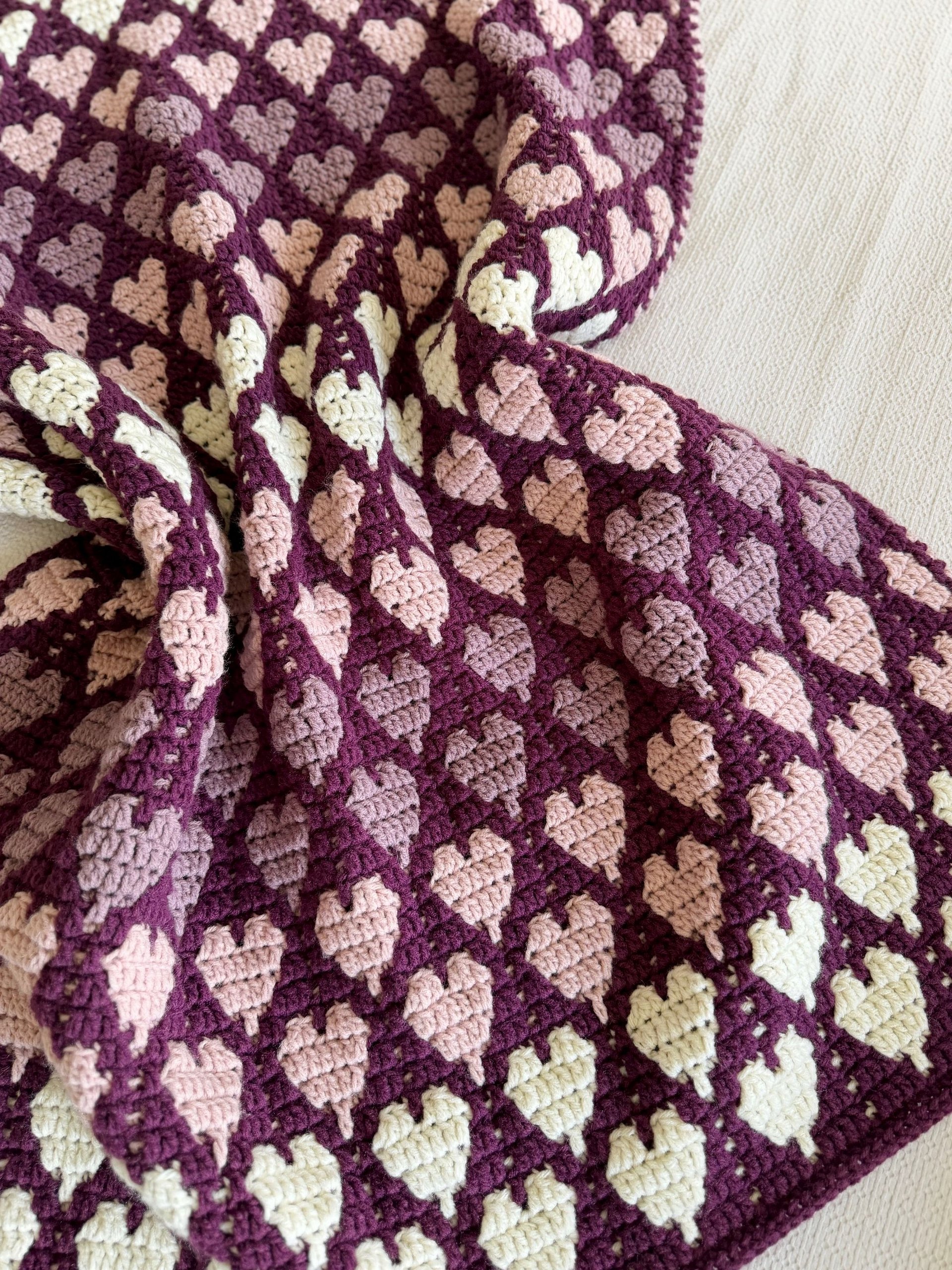 Happy Hearts Blanket Pattern product image (12)