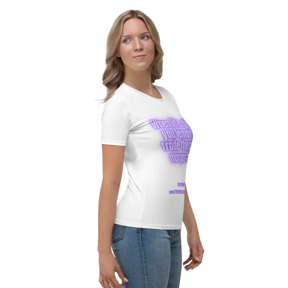 FUNNY TEES 4 U FOR WOMEN “When life gives you lemons, trade them for margaritas.” product image (4)
