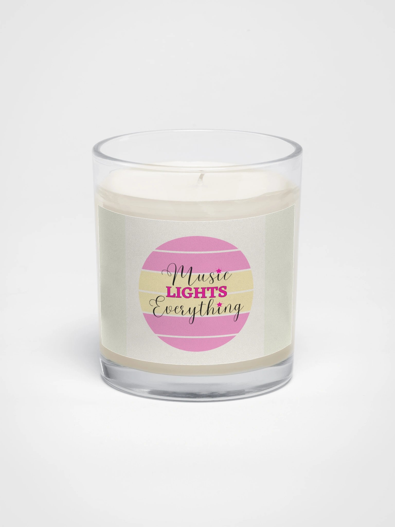 MUSIC LIGHTS EVERYTHING Soy Wax Candle product image (1)