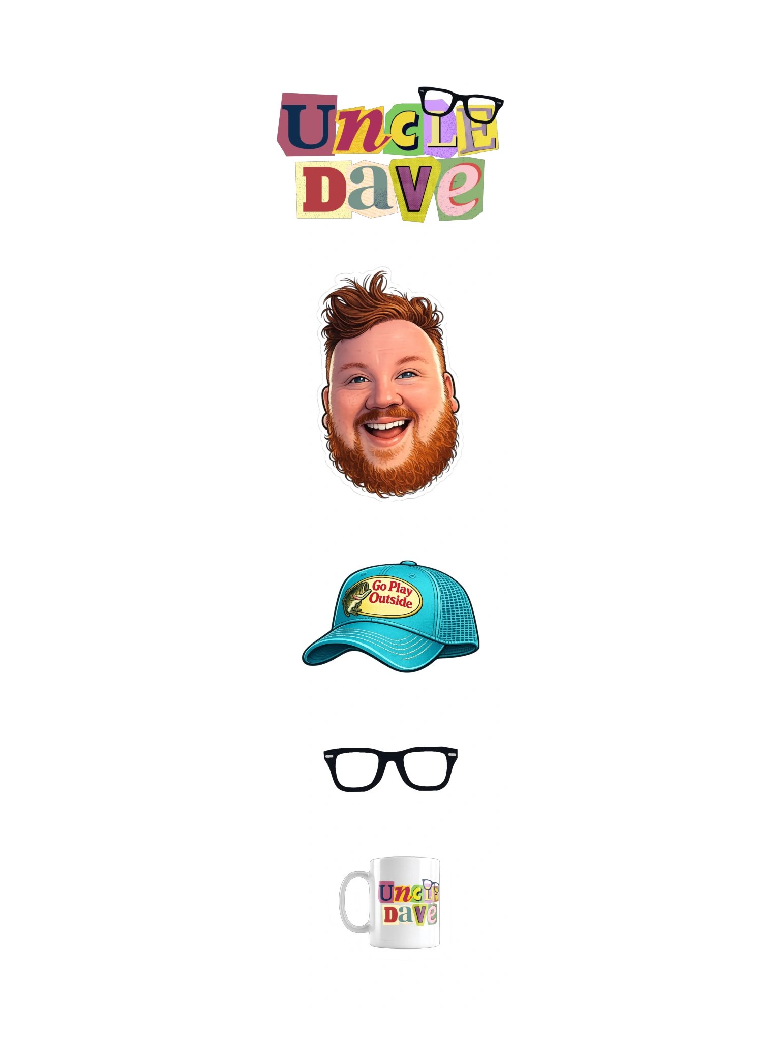 Uncle Dave Sticker Set product image (3)