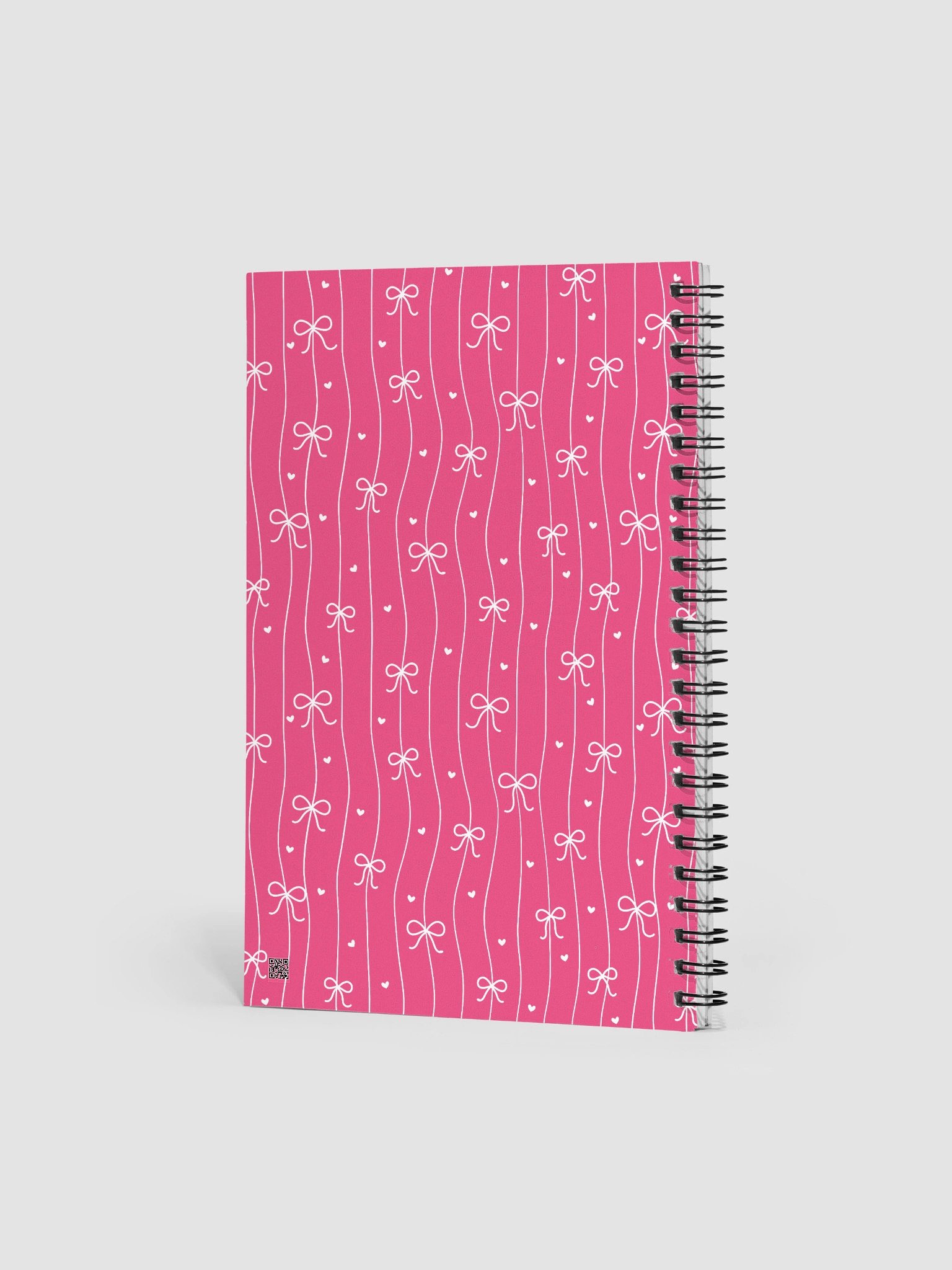 Pink Bow Coquette Spiral Dotted Journal/Notebook product image (2)