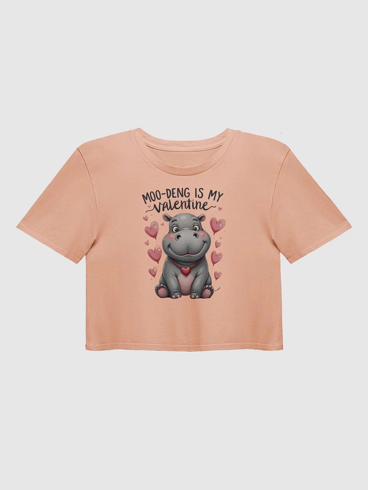 Moo-deng is My Valentine - Crop Top product image (6)