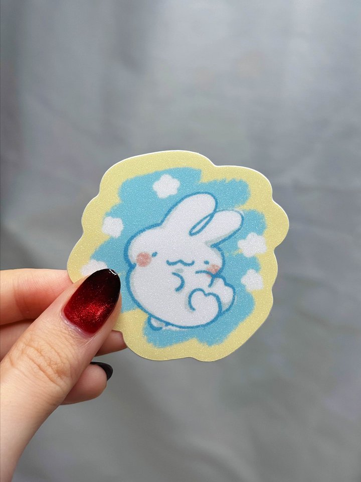Doodle Bunni On Back Sticker product image (2)