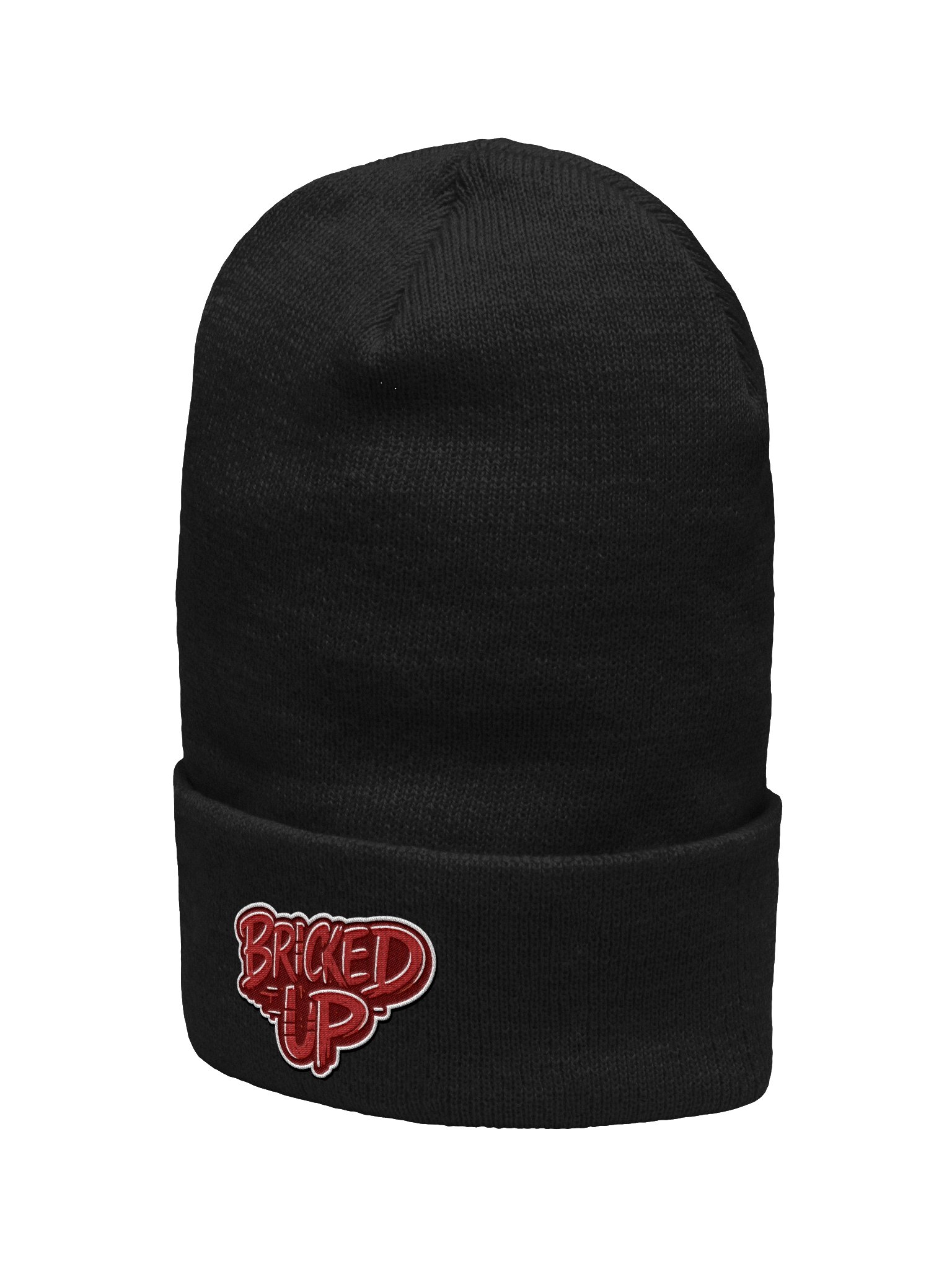 Yupoong Cuffed "Bricked Up" Beanie Red product image (2)