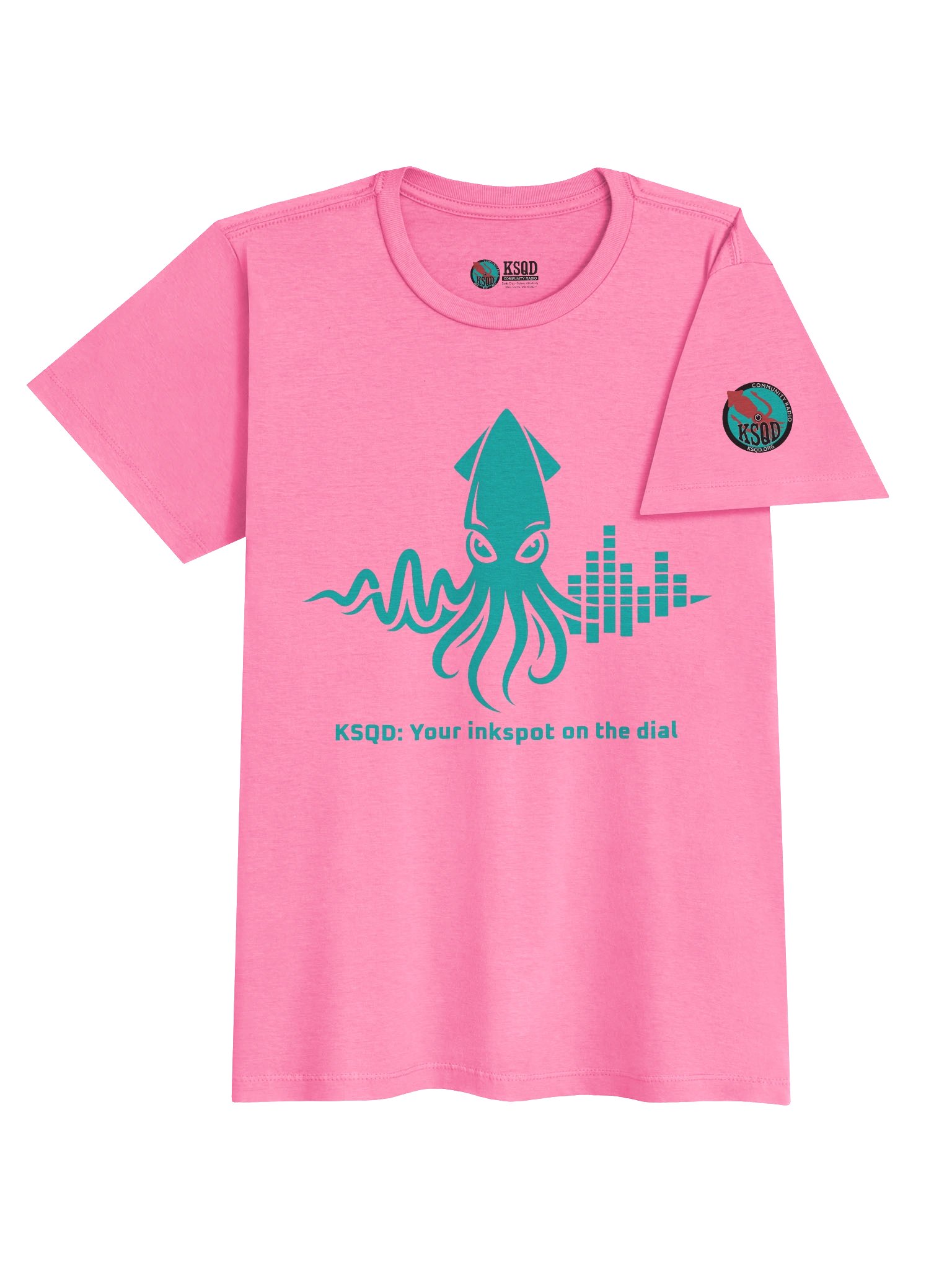 KSQD “Inkspot on the Dial” Women’s Tee (Blue Squid) product image (5)