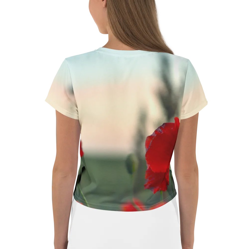 Crop top - Poppies in the wind product image (2)