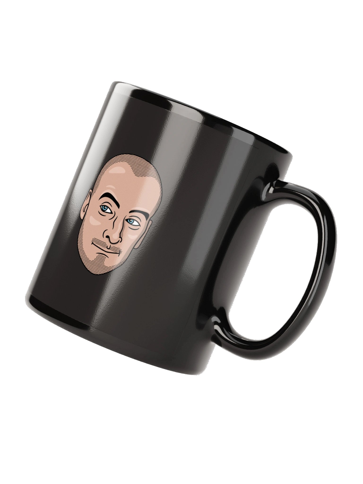 Lonegevity's Black Glossy Mug product image (5)