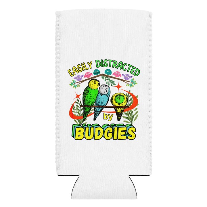 Easily Distracted By Budgies Cute Can Cooler product image (2)