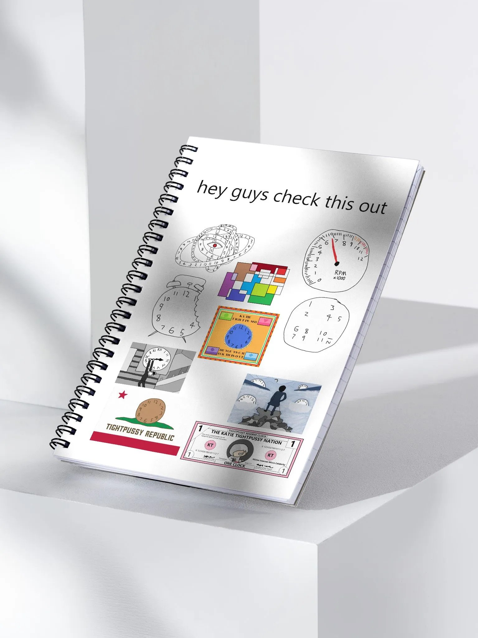 Clock Collage Spiral Notebook product image (4)