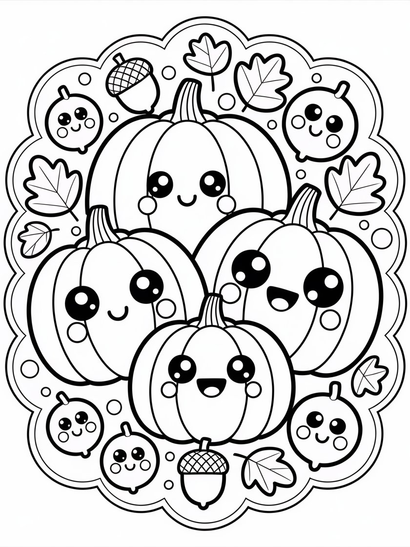 Cozy Autumn Coloring Book product image (3)
