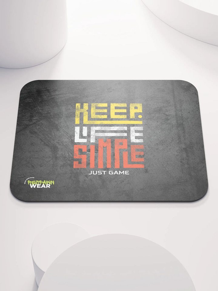 Keep Life Simple Mouse Pad product image (1)