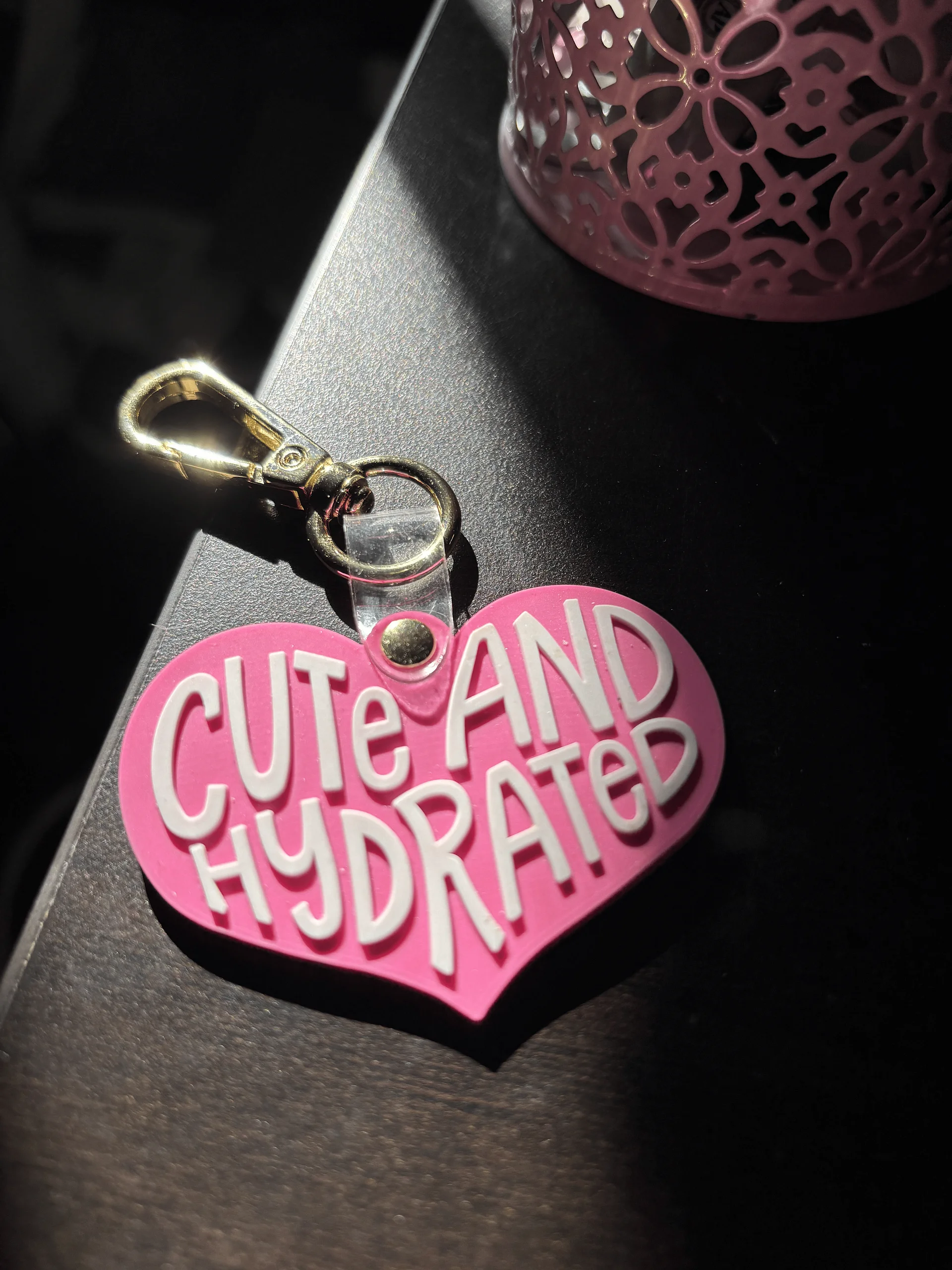 Cute & Hydrated Rubber Keychain product image (1)