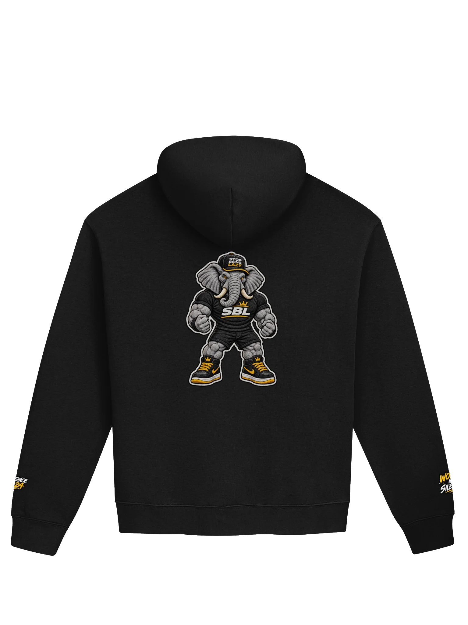 Stop Being Lazy - Embroidered Crown Hoodie product image (2)
