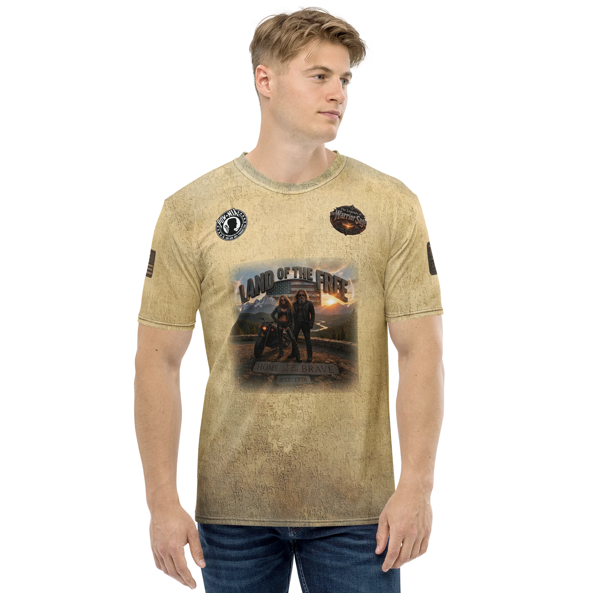 Warrior Sage Land of the Free MötoGraffitti Tee product image (2)