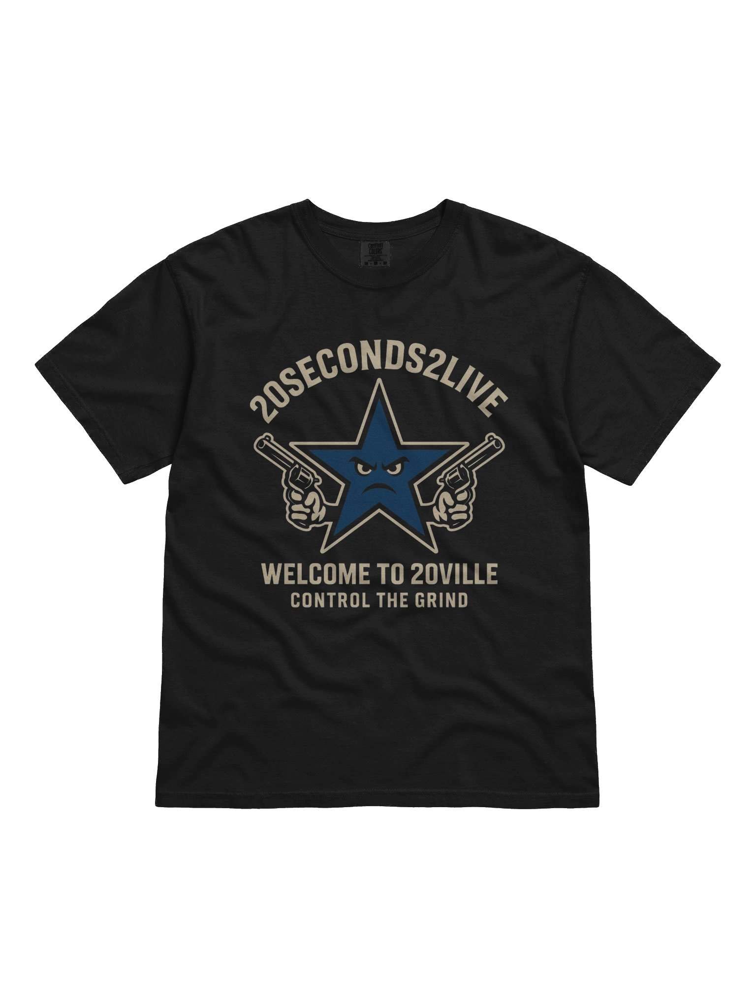 20SECONDS 2 LIVE "WELCOME TO 20VILLE" HEAVYWEIGHT TEE product image (1)