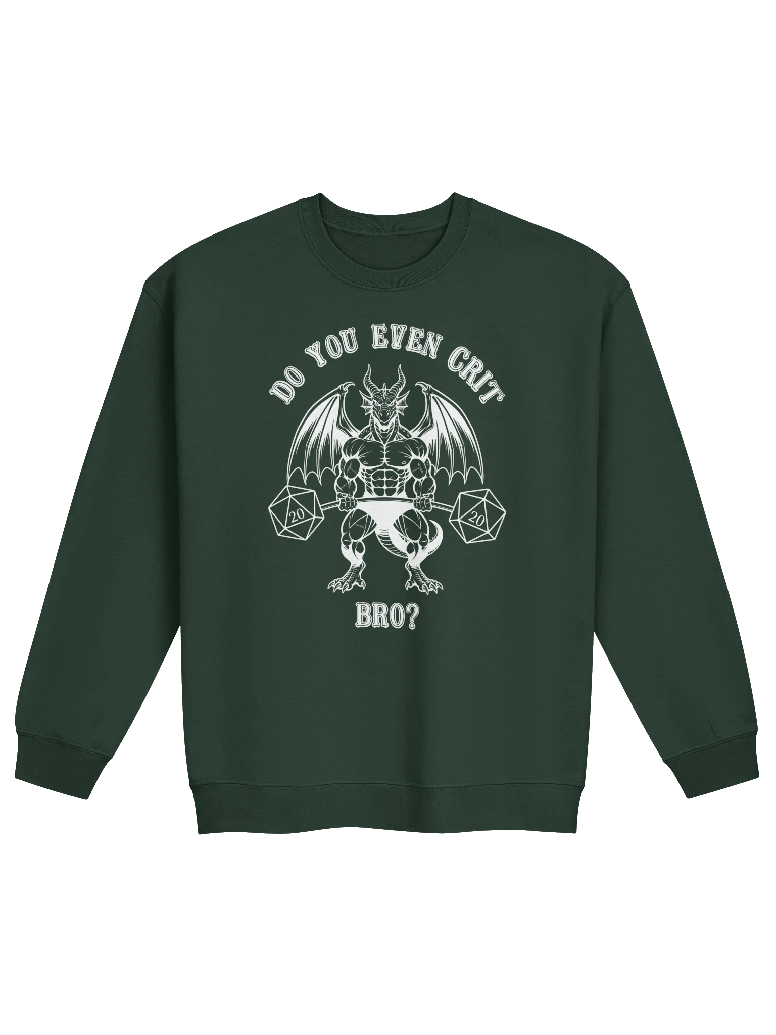 "Do You Even Crit Bro?" Crewneck Sweatshirt - Gildan Classic product image (7)