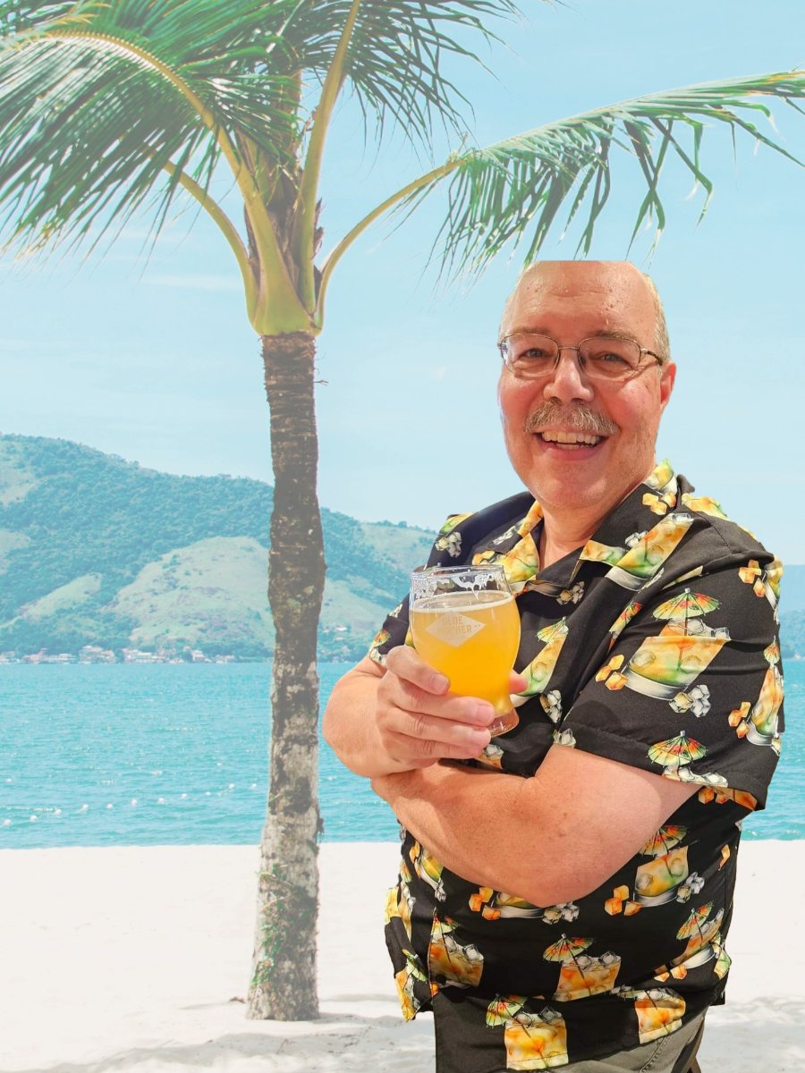 Hawaiian Style Beach Shirt, Umbrella Cocktail product image (2)