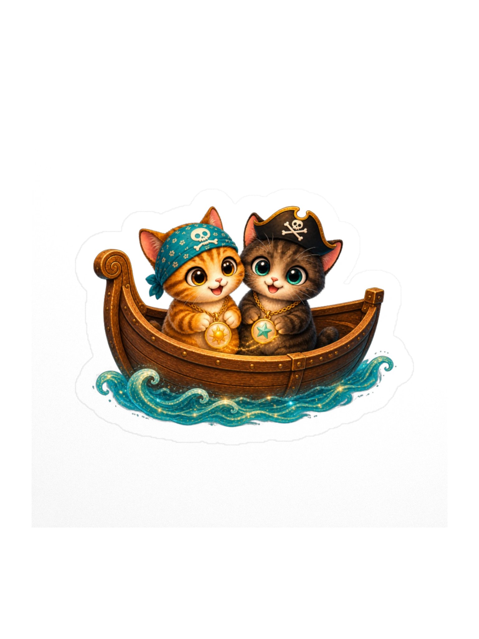 Mochi & Mocha Sailing Together Sticker product image (3)
