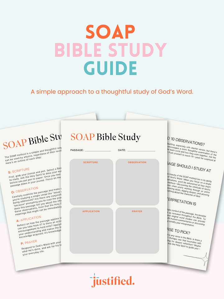 S.O.A.P. Bible Study Guide product image (1)
