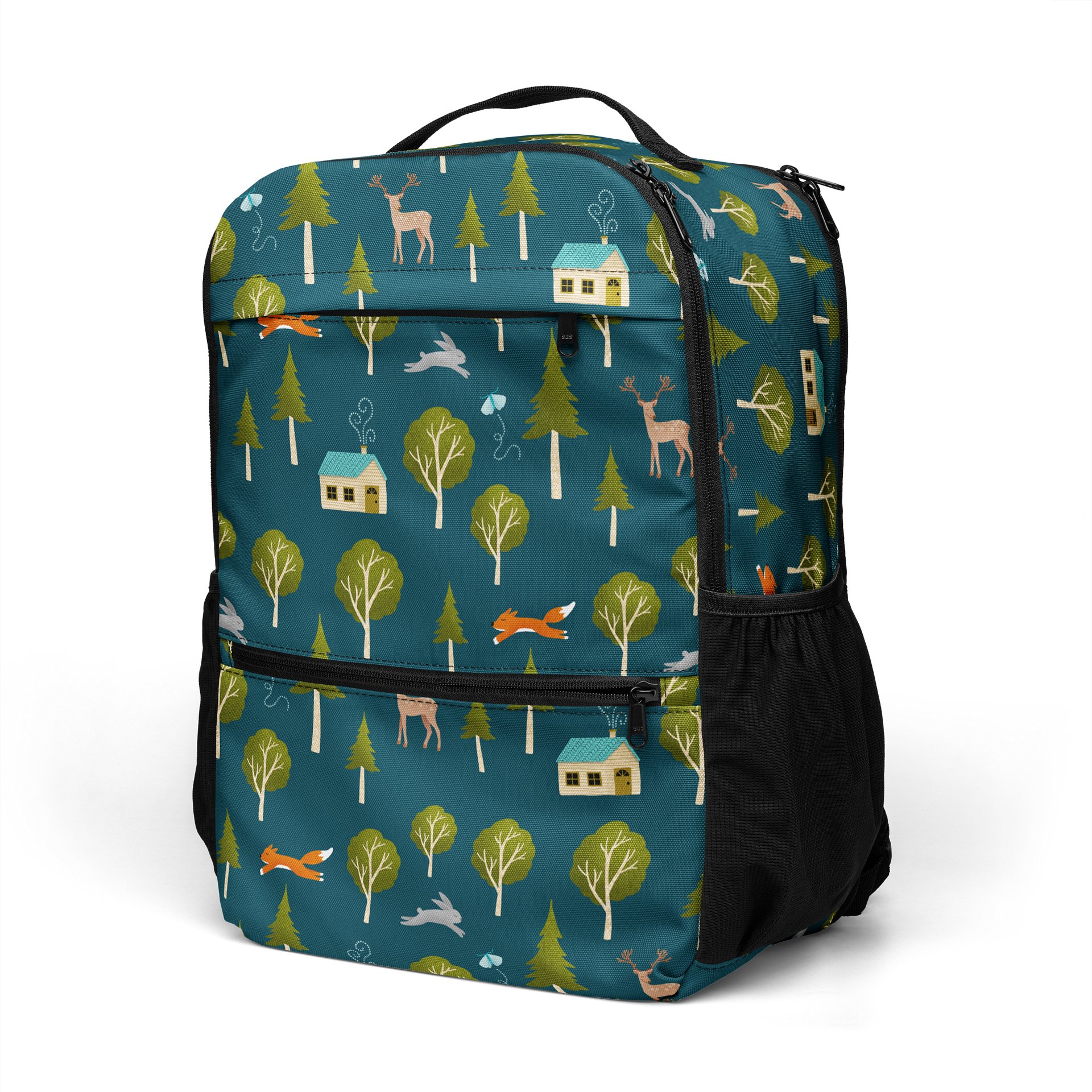 Cozy Cabin and Forest Animals Utility Backpack product image (5)