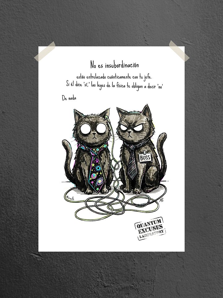 Quantum Cat Tips VI – Entrelazamiento laboral [ESPAÑOL] product image (1)