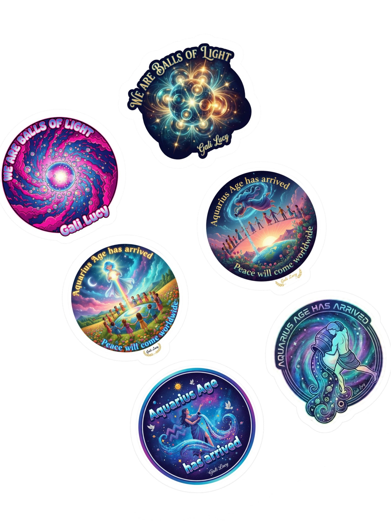 Set of 6 Stickers - Style 8 product image (3)