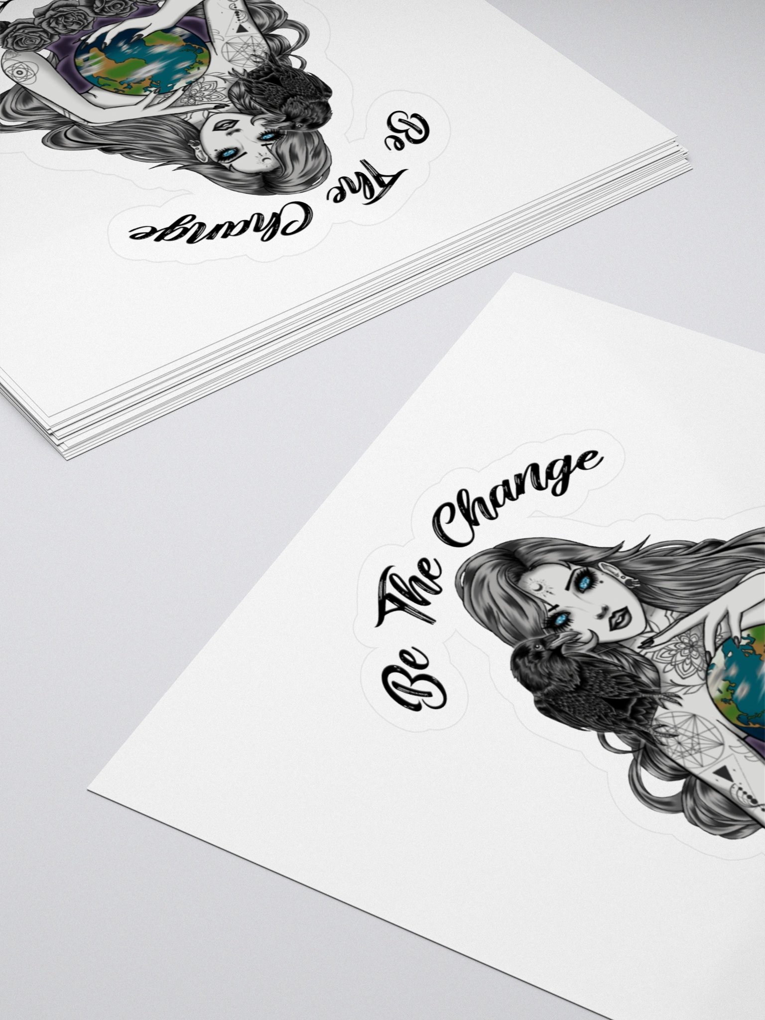 Be the Change Sticker product image (4)