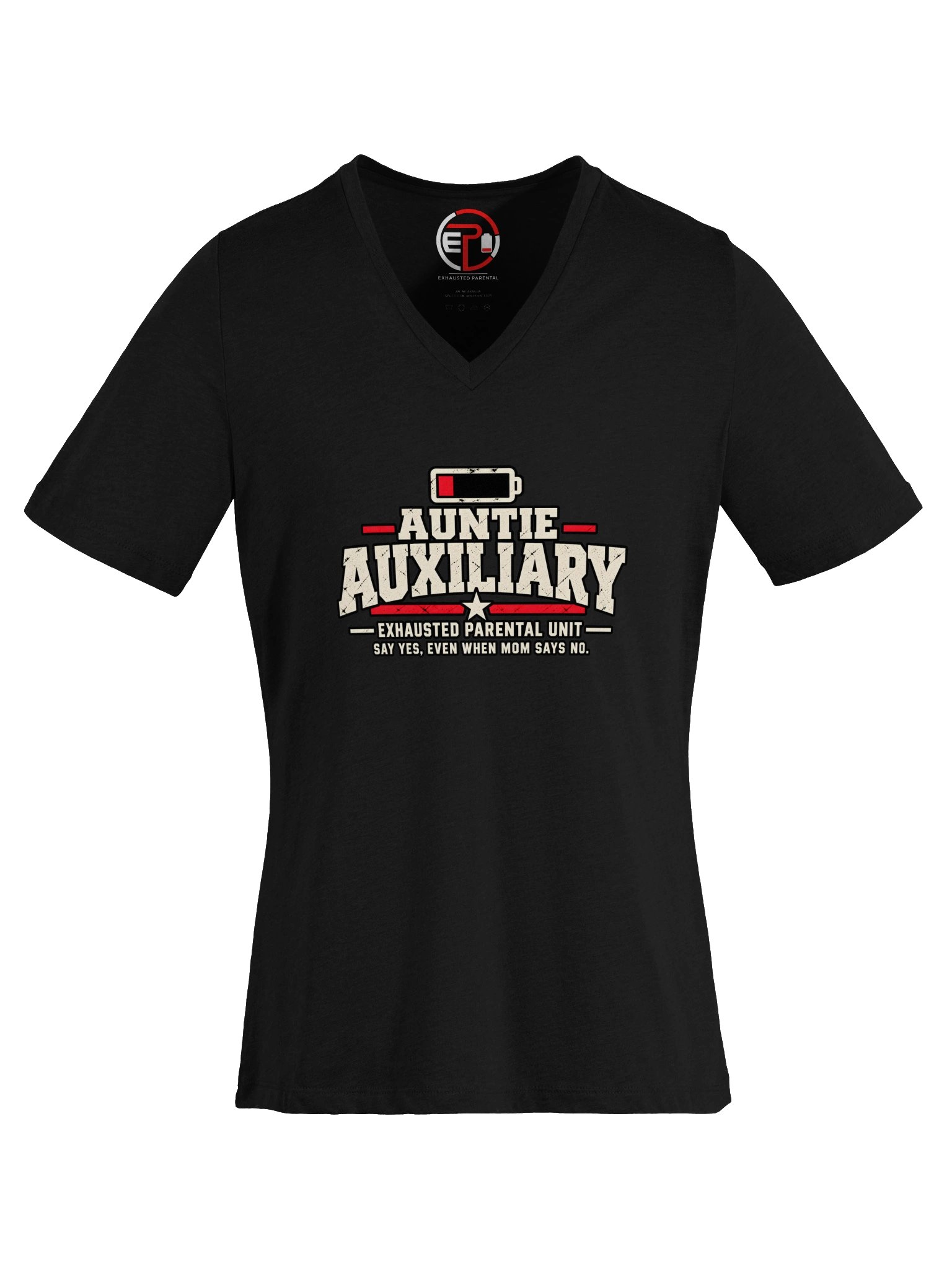 Auntie Auxiliary Women's V-Neck | Front Graphic product image (5)