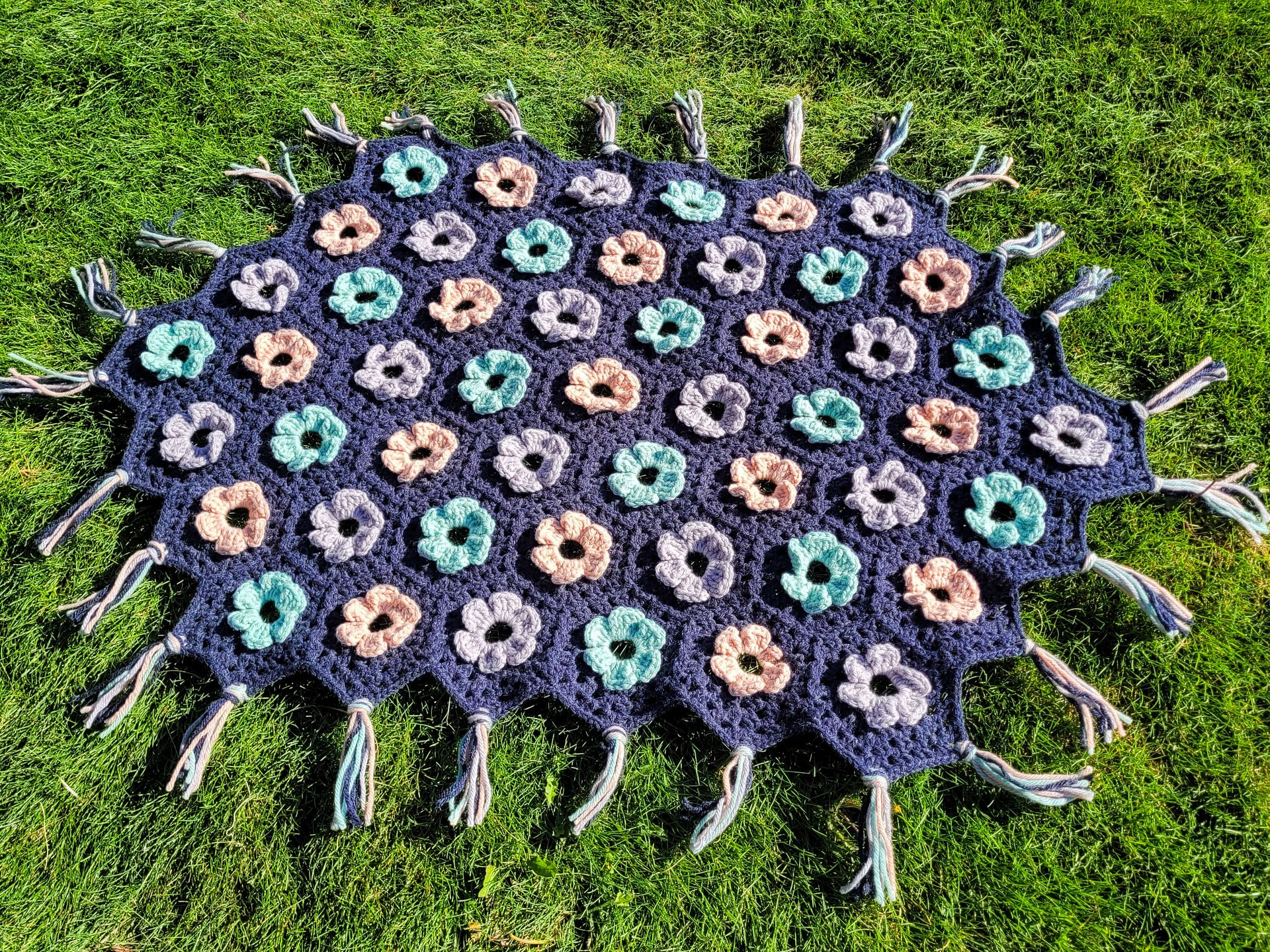 Moonlit Petals Blanket Crochet Pattern product image (10)