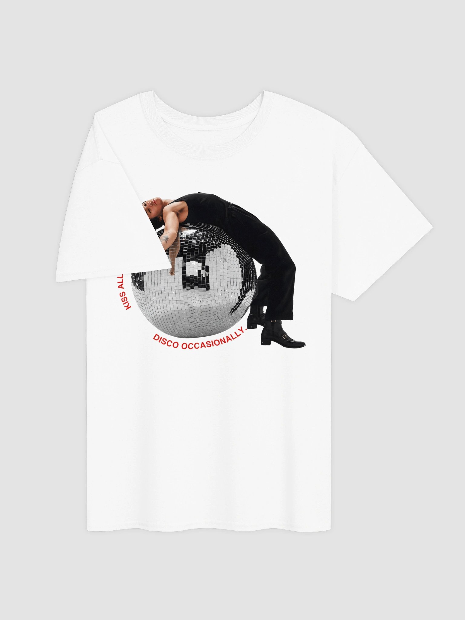 Harry Styles Disco Ball Pose T-Shirt | Kiss All The Time Album Merch Tee product image (3)