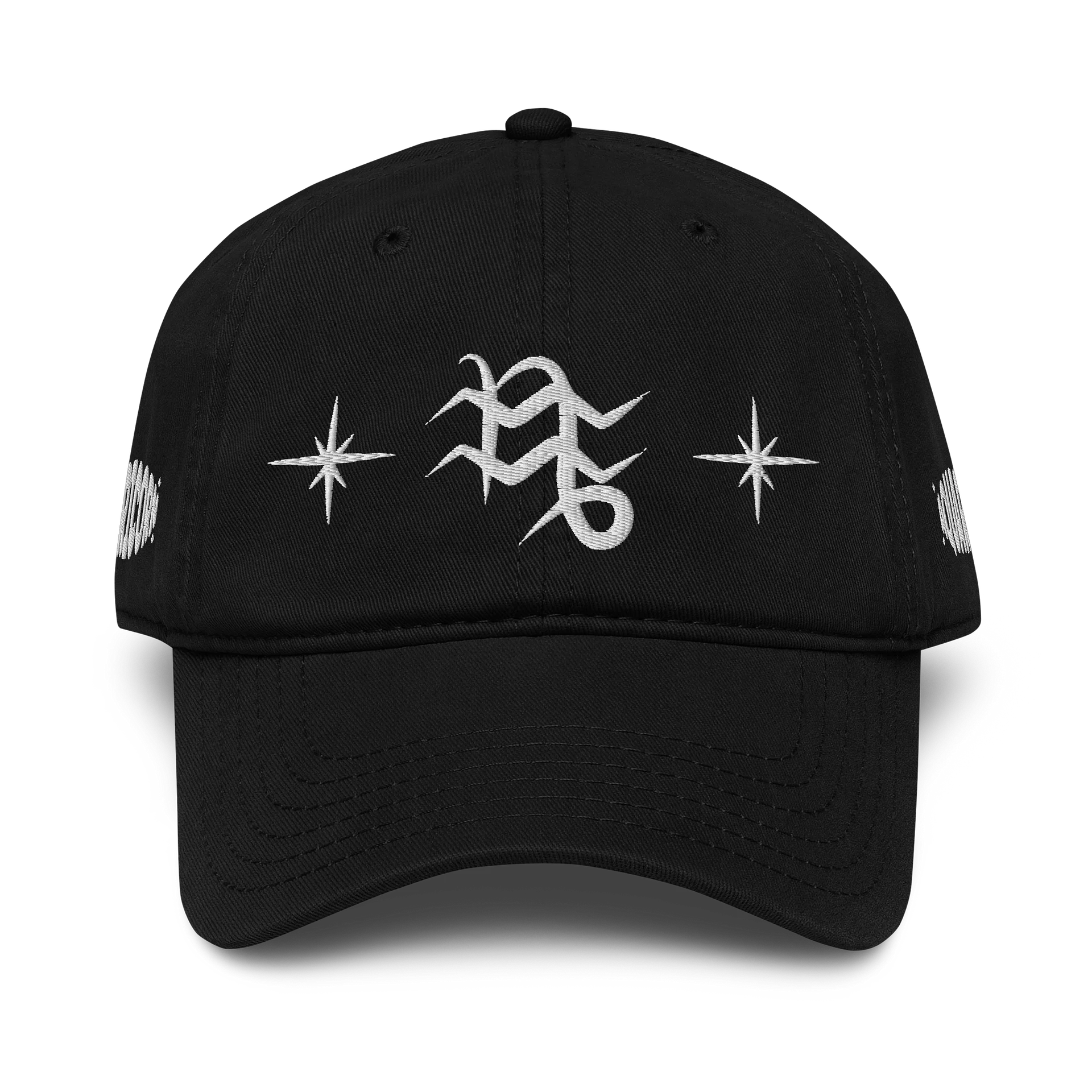 capricorn aquarius cusp dad hat (white) product image (1)
