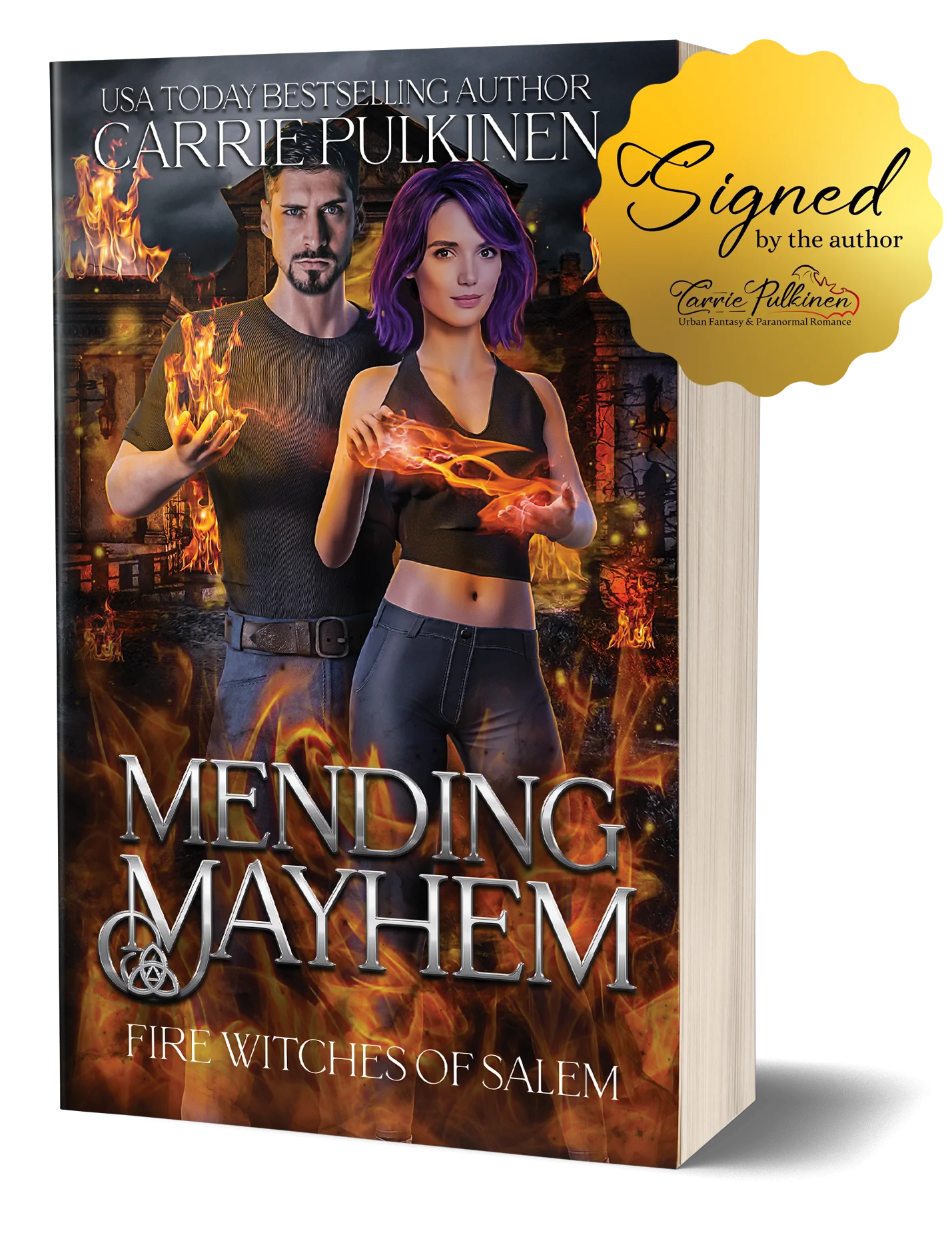 Mending Mayhem Signed Paperback product image (1)