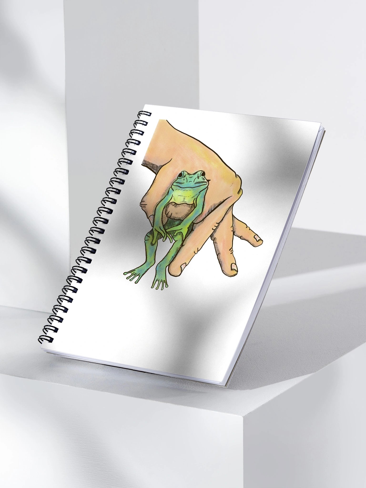 Handheld Frog Spiral Dotted Notebook product image (3)