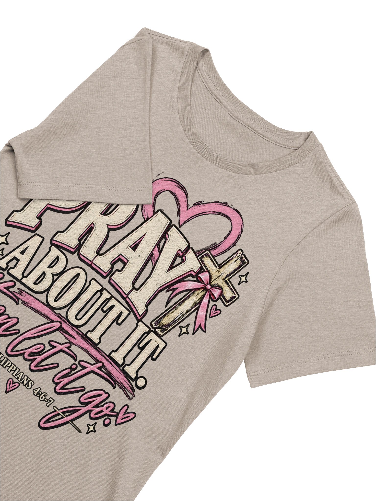 Christian Shirt | Pray About It Philippians 4:6-7 Faith Tee product image (4)
