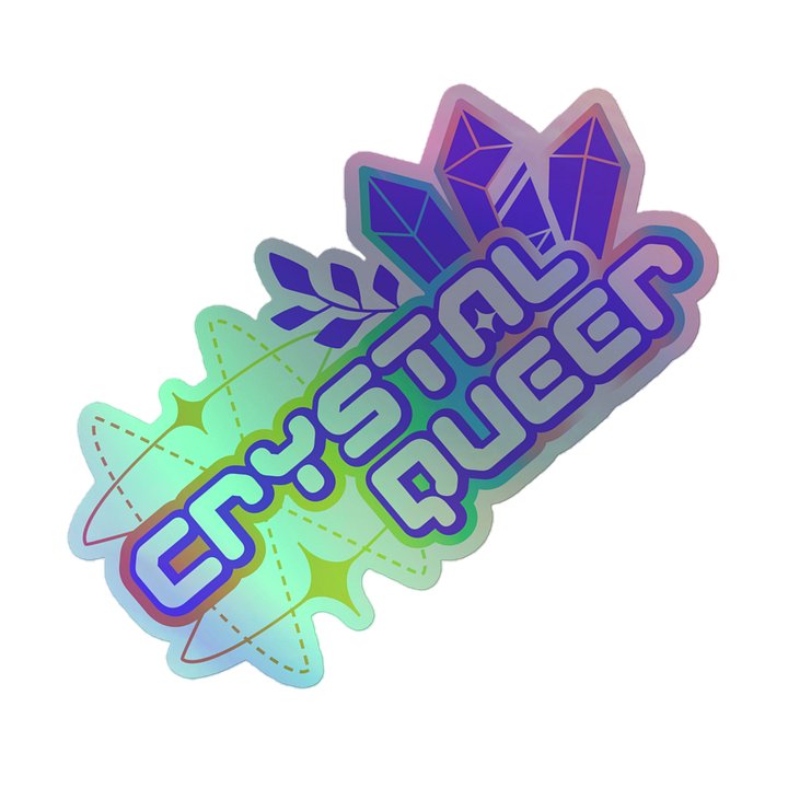 CRYSTAL QUEER HOLOGRAPHIC STICKER product image (1)