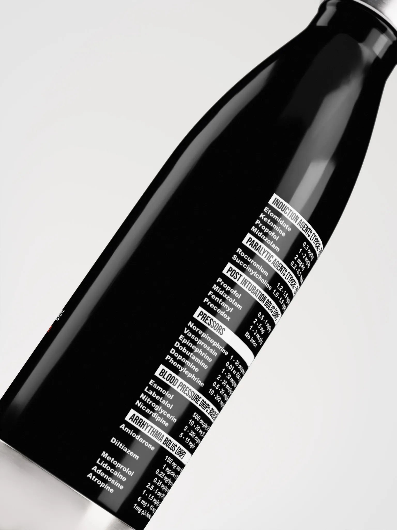 JMEM Resus Water Bottle (black) product image (2)
